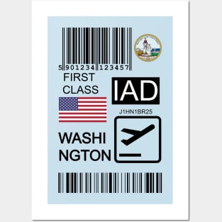 Washington DC United States travel ticket Posters and Art